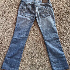 Vintage Frankie B Jeans Size 2 Petite Hemmed Light Wash Low Rise Y2K